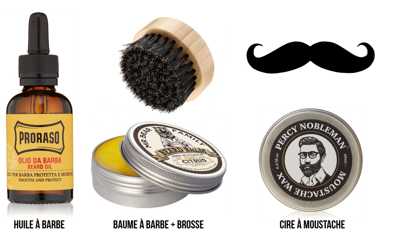 Produits et soins pour barbe et moustache