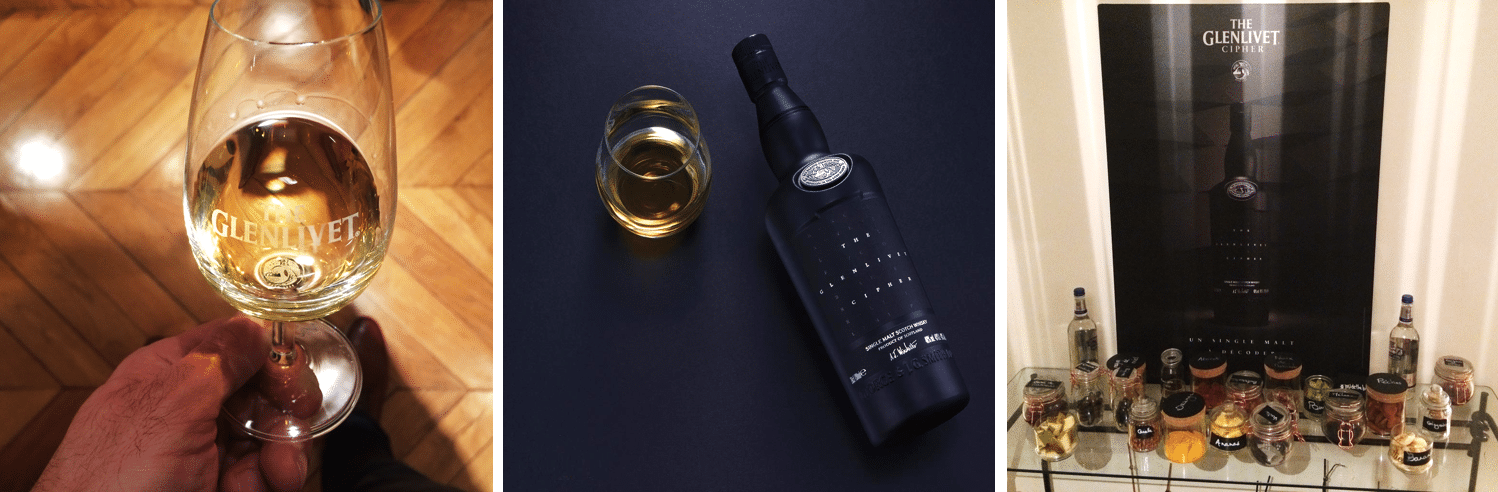 Soirée dégustation whisky The Glenlivet Cipher