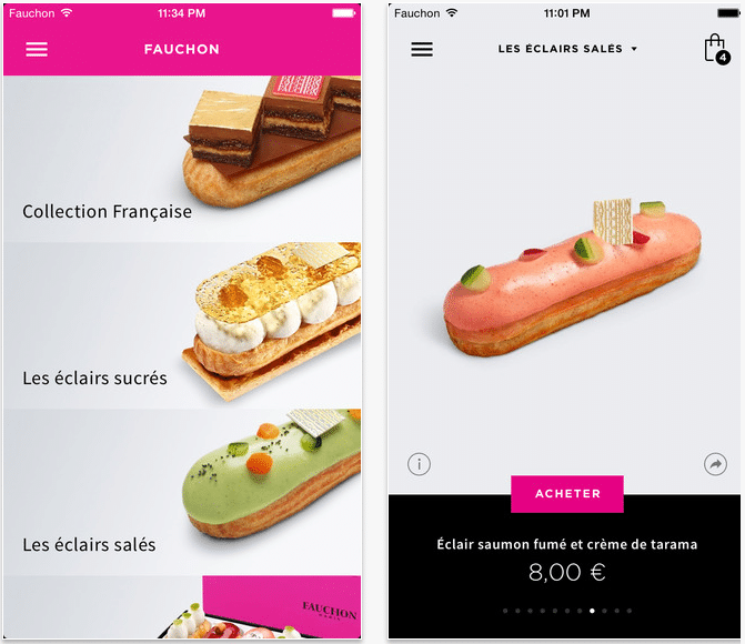 Fauchon application mobile