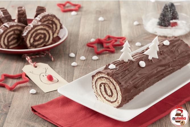Bûche de noël au Nutella !