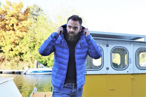Doudoune homme ultra légère bleue Uniqlo