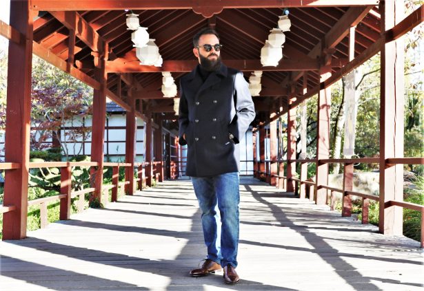 Look casual chic : Caban Le Glazik, jean, pull col roulé