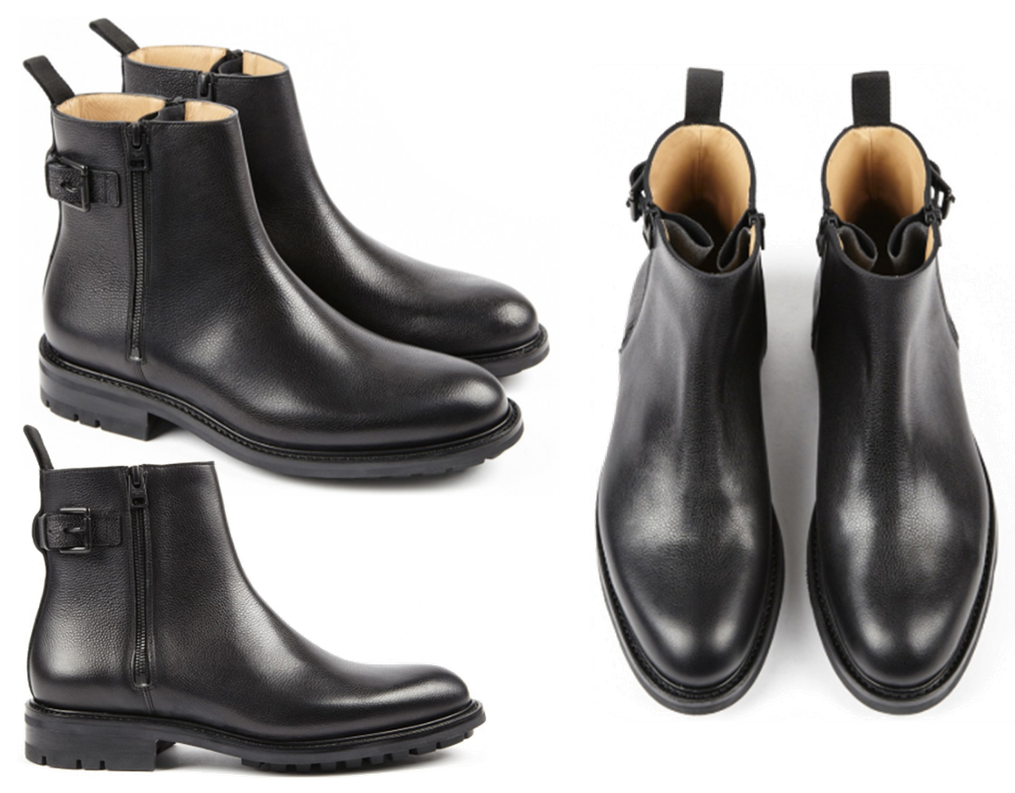 Légende : Boots Rider en cuir grainé - Prix : 450€