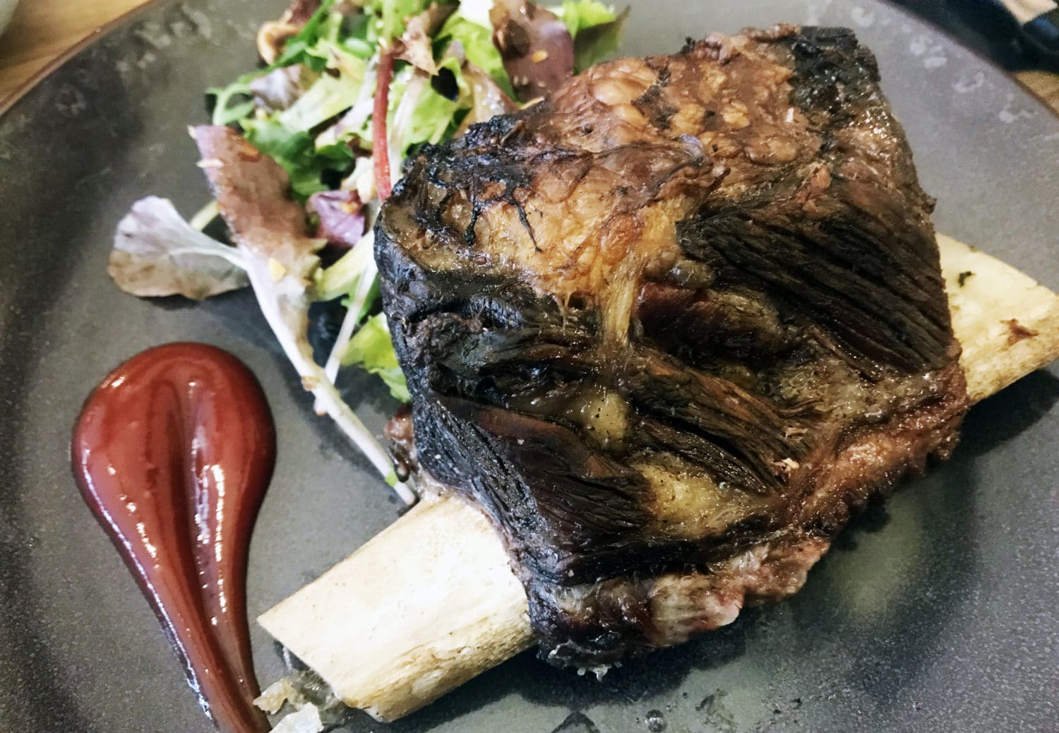 Travers de boeuf restaurant Fumé Paris