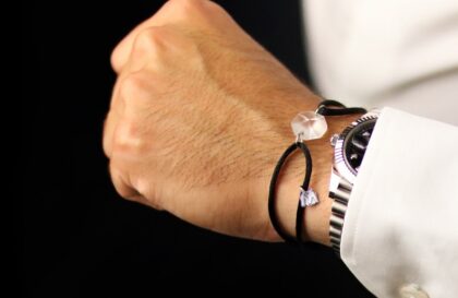 bracelet en cristal pour homme