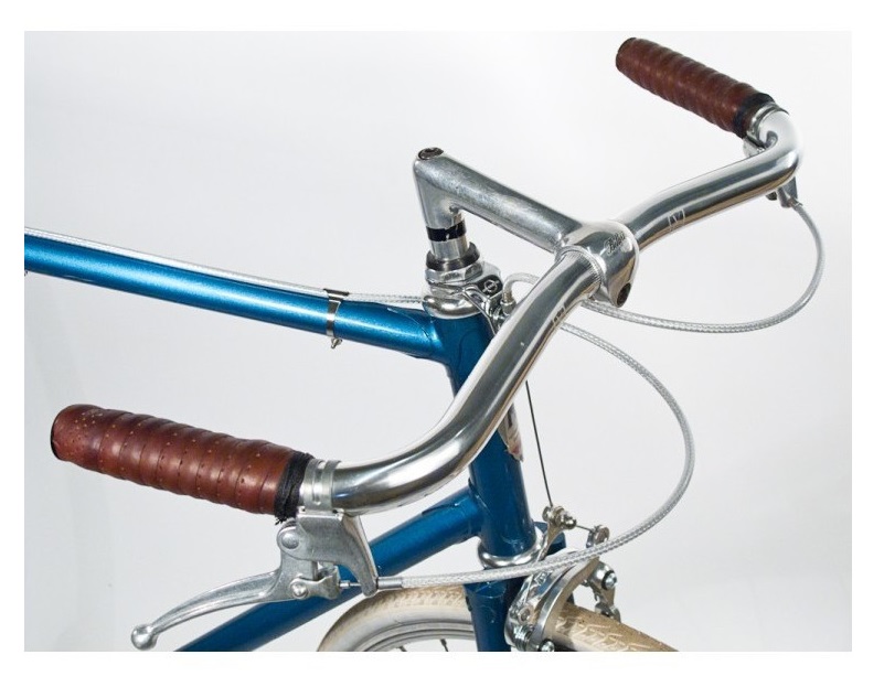 Vélo de course vintage Mongi Bleu/Chrome - Taille L/XL – Vélos Vintages du Grenier