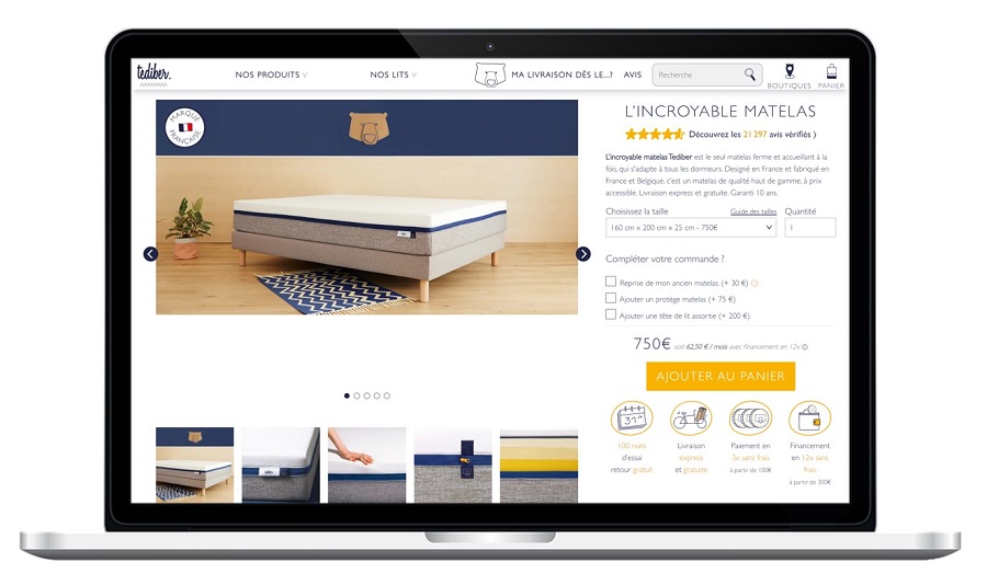 l'incroyable matelas Tediber