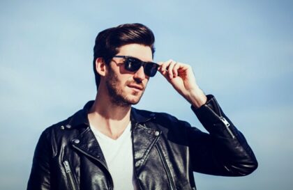 vetements et accessoires en cuir pour homme