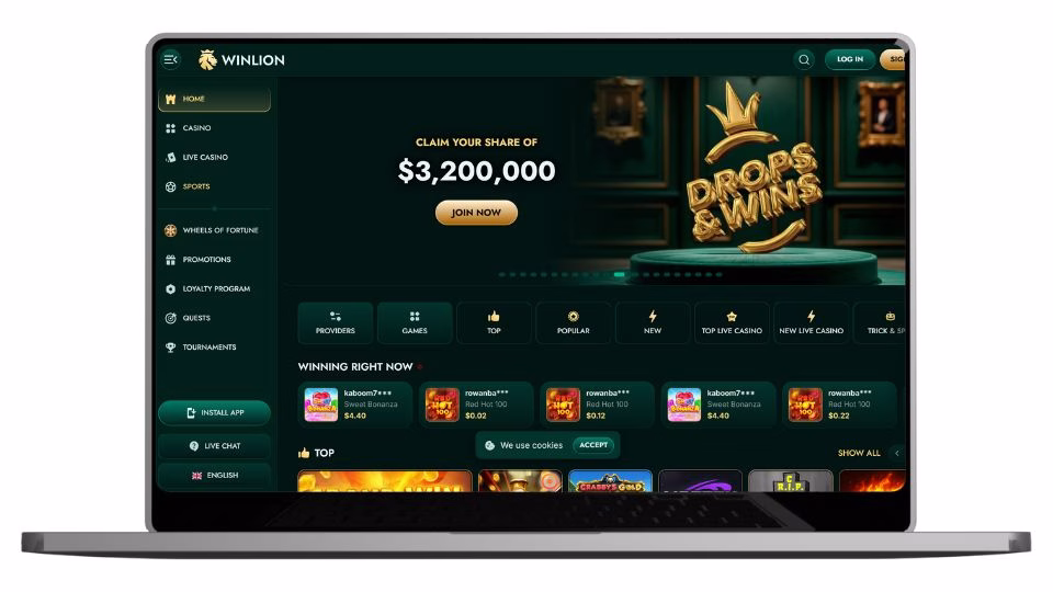 Découvrez les meilleures offres et jeux sur le casino en Ligne WinLion