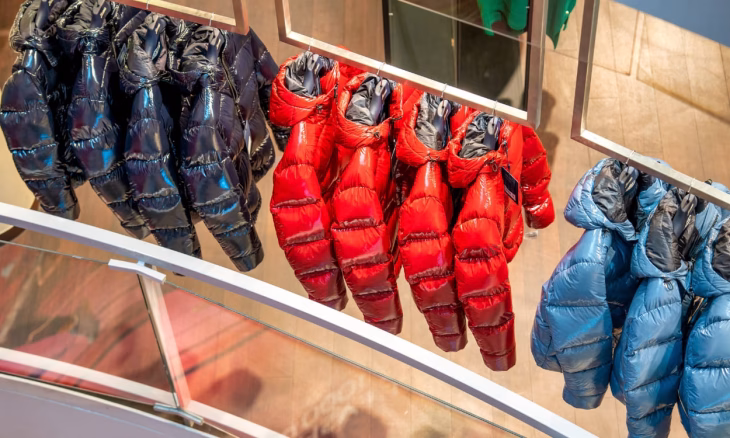 doudoune et sacoche pour homme