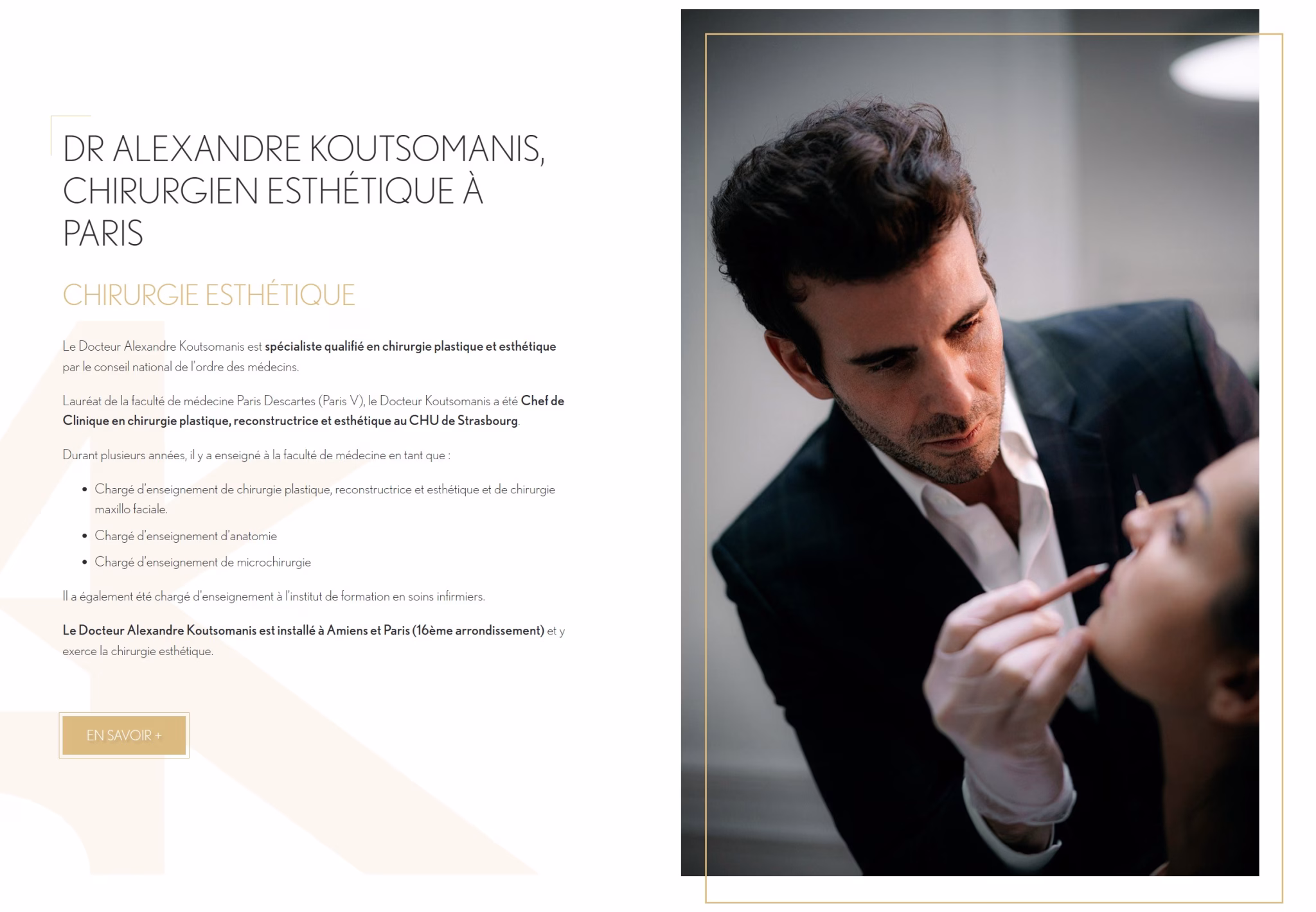 Dr Alexandre Koutsomanis, chirurgien esthétique à Paris