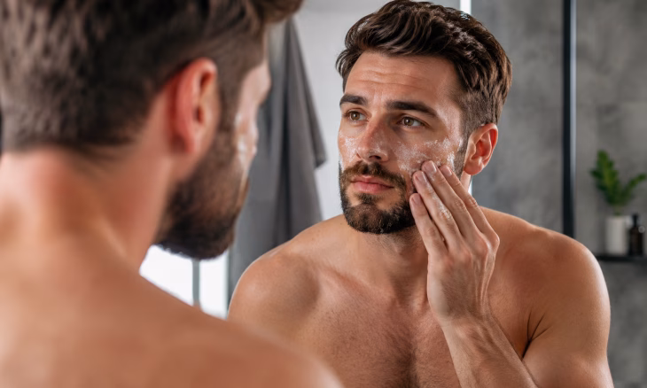 Exfoliant visage pour homme