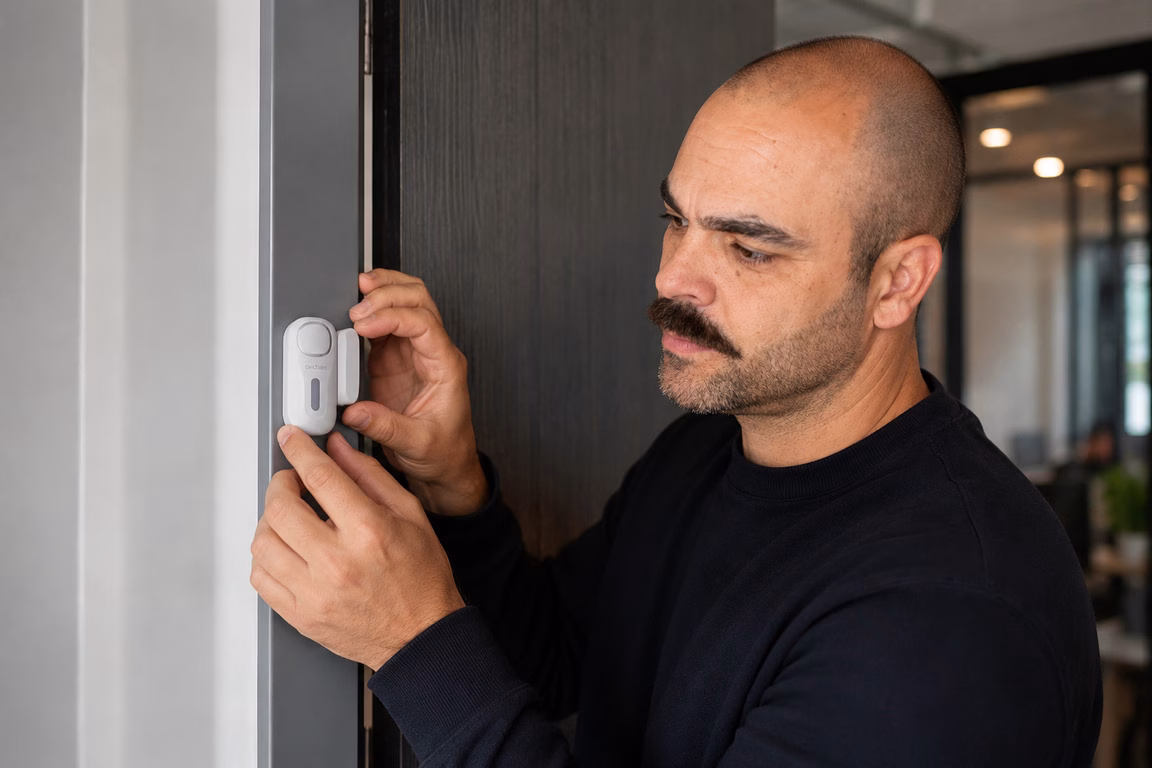 Test et avis mini-alarmes Avidsen dans les bureaux de L’Homme Tendance
