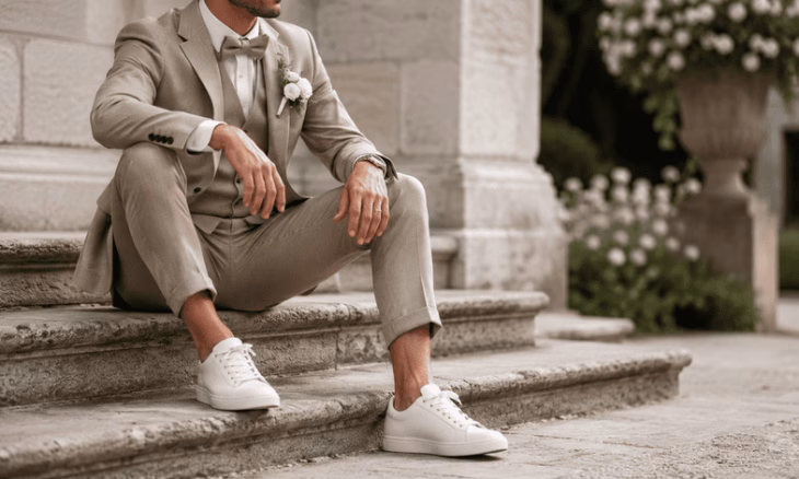 porter des baskets à un mariage